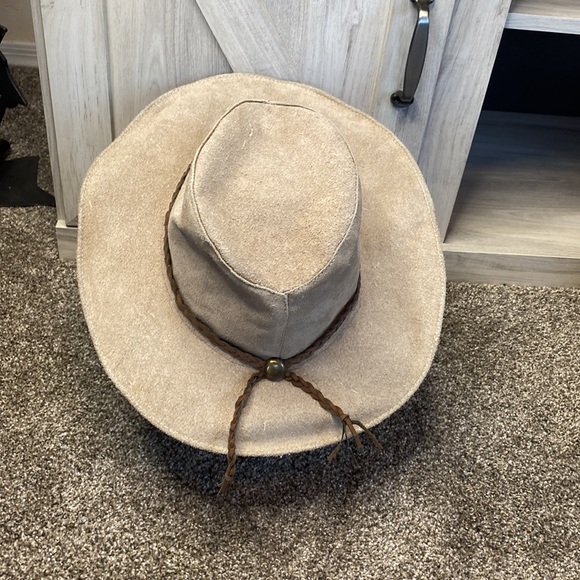 Kodiak Sueded Leather Hat Indiana Jones Western Outdoor - Picture 5 of 8